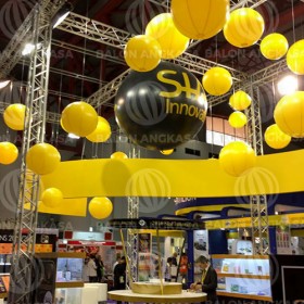 Balon Gantung bulat booth SIAL Innovation